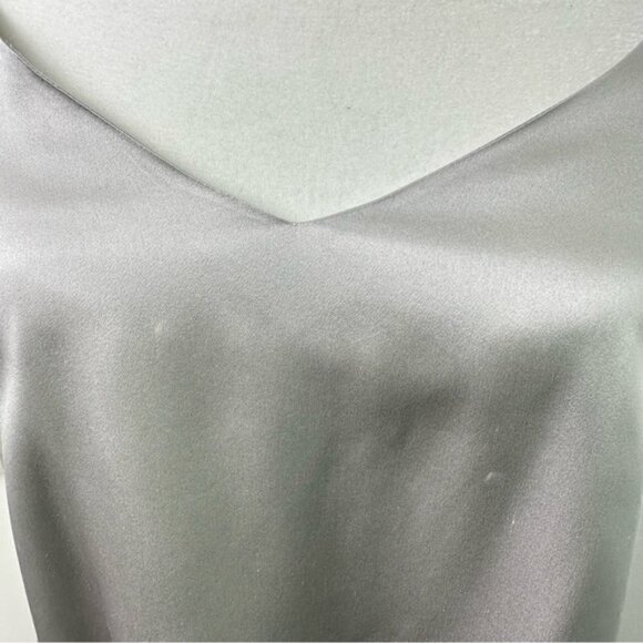 Club Monaco 100% Silk Slip Dress Racer Back Spaghetti Strap Size 00 - Picture 5 of 8